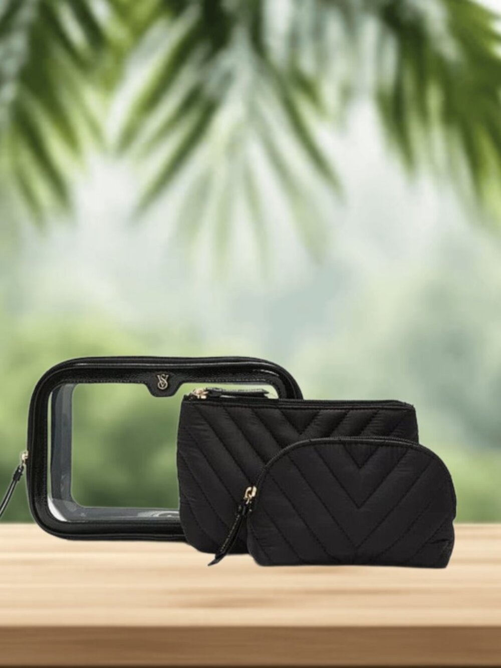 Victoria's Secret 3-Piece Makeup Bag - NWT